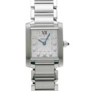 Pre-owned Stainless Steel watches Cartier Vintage , Gray , Dames