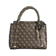 Bruine Polyethyleen Handtas Guess , Brown , Dames