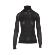 Stijlvolle Gebreide Top Elisabetta Franchi , Black , Dames