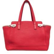 Pre-owned Leather totes Salvatore Ferragamo Pre-owned , Red , Dames