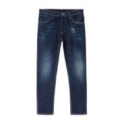 Brighton Carrot Fit Jeans in Blauw Dondup , Blue , Heren