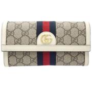 Pre-owned Canvas wallets Gucci Vintage , Beige , Unisex