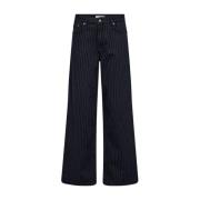 Wide Long Jeans Co'Couture , Black , Dames