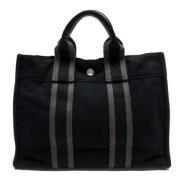 Pre-owned Cotton handbags Hermès Vintage , Black , Unisex