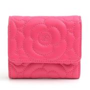 Pre-owned Leather wallets Chanel Vintage , Pink , Dames