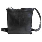 Pre-owned Leather shoulder-bags Hermès Vintage , Black , Dames