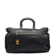 Pre-owned Leather handbags Prada Vintage , Black , Dames