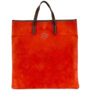 Pre-owned Suede handbags Loewe Pre-owned , Red , Dames