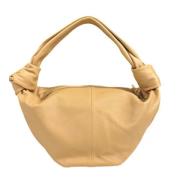 Pre-owned Leather handbags Bottega Veneta Vintage , Beige , Dames