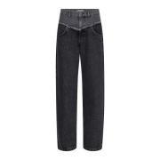 Grijze Blok Lange Jeans Co'Couture , Gray , Dames