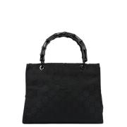 Pre-owned Canvas handbags Gucci Vintage , Black , Dames