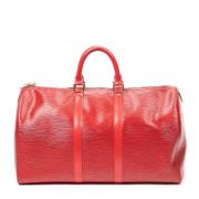 Pre-owned Leather handbags Louis Vuitton Vintage , Red , Dames