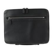 Pre-owned Leather clutches Louis Vuitton Vintage , Black , Dames