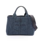 Pre-owned Denim prada-bags Prada Vintage , Blue , Dames