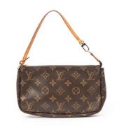 Pre-owned Canvas handbags Louis Vuitton Vintage , Brown , Dames