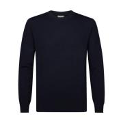 Navy Crew Neck Pullover Profuomo , Blue , Heren