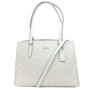 Pre-owned Fabric totes Coach Pre-owned , White , Dames