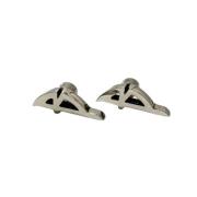 Pre-owned Metal earrings Balenciaga Vintage , Gray , Dames