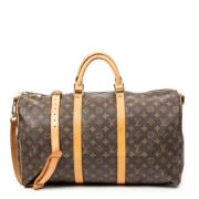 Pre-owned Coated canvas handbags Louis Vuitton Vintage , Brown , Dames