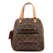 Pre-owned Leather handbags Louis Vuitton Vintage , Brown , Dames