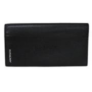 Pre-owned Leather wallets Burberry Vintage , Black , Heren