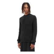 Luxe Cashmere Crewneck Sweater Burberry , Black , Heren