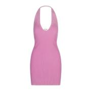 Roze Geribbelde Bodycon Mini Jurk Diesel , Pink , Dames