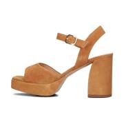 Retro Sandaal Odran Unisa , Brown , Dames