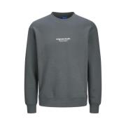 Sweat Crew Neck Iron Gate Grijs Jack & Jones , Gray , Heren