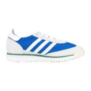 Sl72 Wit en Blauw Sneakers Adidas Originals , Blue , Dames