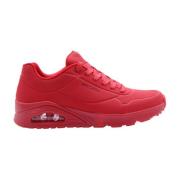 Stijlvolle Sneaker voor Mannen en Vrouwen Skechers , Red , Heren