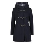 Capuchon Dufflecoat in wolfluweel Gil Bret , Blue , Dames