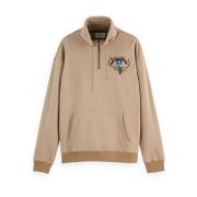 Geborduurde Artwork Sweatshirt Scotch & Soda , Beige , Heren