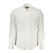 Lange mouw knoop omlaag shirt wit North Sails , White , Heren