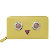 Pre-owned Leather wallets Fendi Vintage , Yellow , Dames