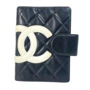 Pre-owned Leather wallets Chanel Vintage , Black , Dames