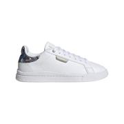 Zijden Sneaker Witte Court Schoenen Adidas , White , Dames