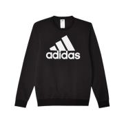 Grote Logo Essentials Sweater Zwart Adidas , Black , Heren