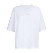 Witte T-shirt voor vrouwen Marni , White , Dames