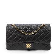 Pre-owned Leather chanel-bags Chanel Vintage , Black , Dames