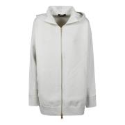 Stijlvolle Zip Sweater Fabiana Filippi , White , Dames