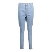 Skinny Denim Jeans Blauw Vrouwen Levi's , Blue , Dames