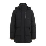 Zwarte Gewatteerde Jas met Capuchon PS By Paul Smith , Black , Heren