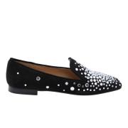 Klassieke Vlas Loafer Schoenen Prosperine , Black , Dames