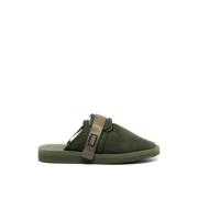 Olijfleer Muiltjes Sandalen Suicoke , Green , Dames