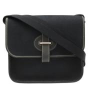 Pre-owned Leather shoulder-bags Hermès Vintage , Black , Dames