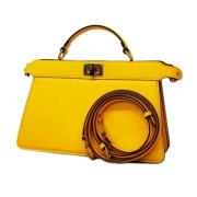 Pre-owned Leather fendi-bags Fendi Vintage , Yellow , Dames