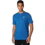 Casual Heren T-shirt Blauw Nike , Blue , Heren