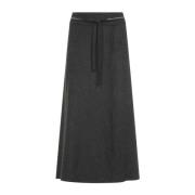 Grafite Flanellen Rok Peserico , Gray , Dames