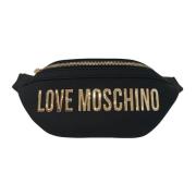 Logo Heuptas Zwart Love Moschino , Black , Dames